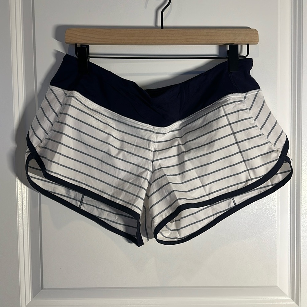 Lululemon Speed Shorts Quiet Stripe size 8
